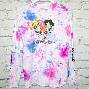 Powerpuff Girls Japanese Tie Dye Long Sleeve Shirt